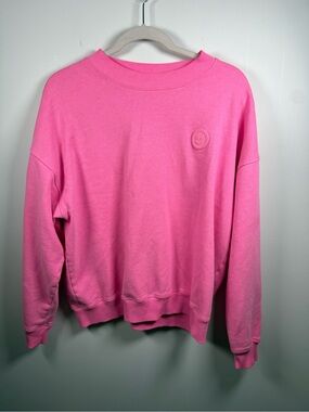 GILLY HICKS | Neon Pink Crewneck Sweatshirt Size M AS IS